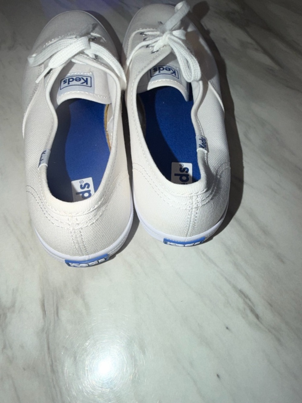 KEDS Women’s Champion Canvas Basic White Sneakers NEW 6.5 - Picture 5 of 6